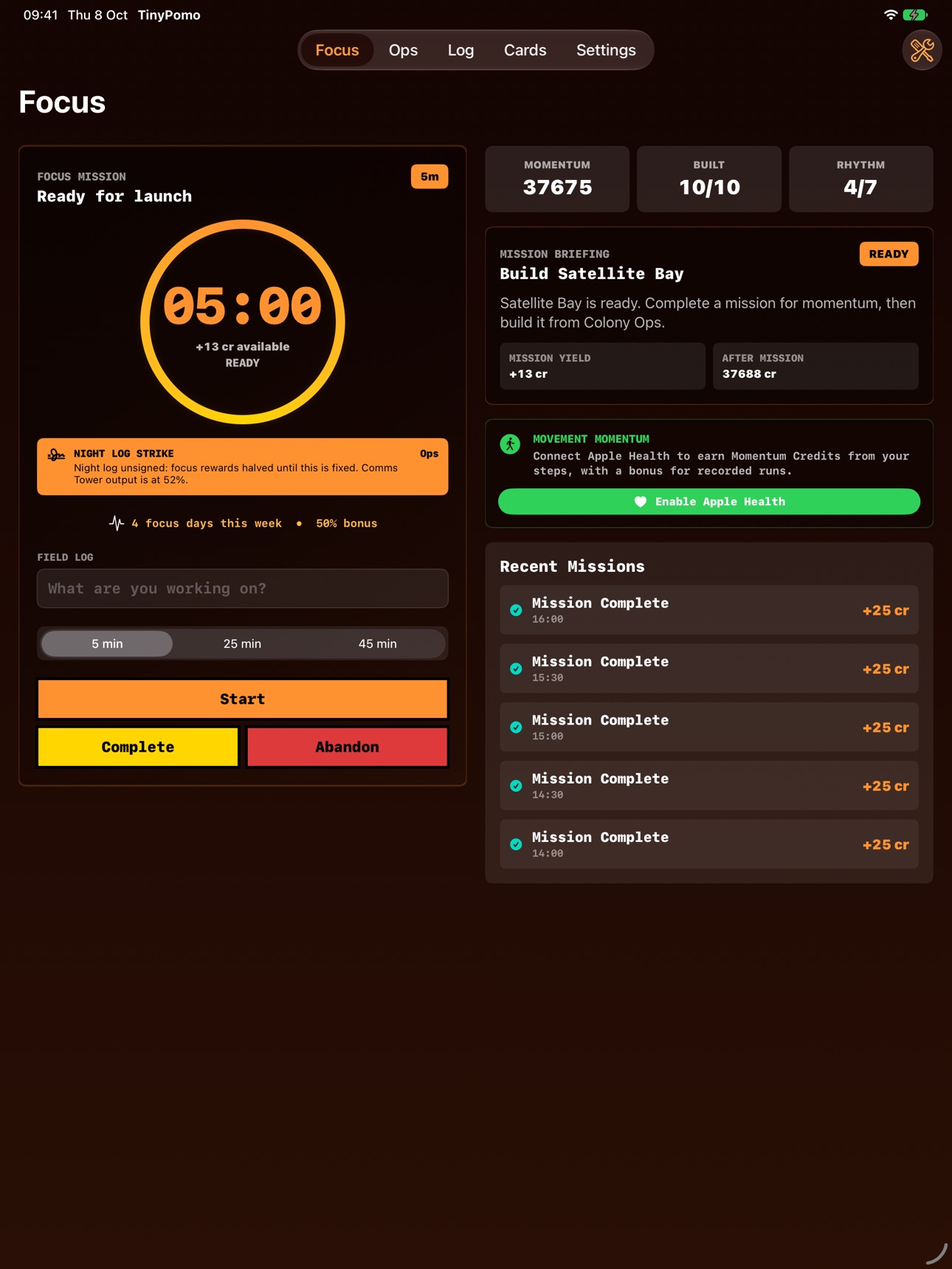 Screenshot 8 of TinyPomo