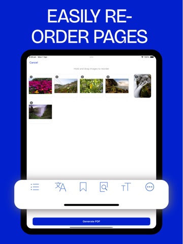 Fast JPG to PDF Converter iPad screenshot