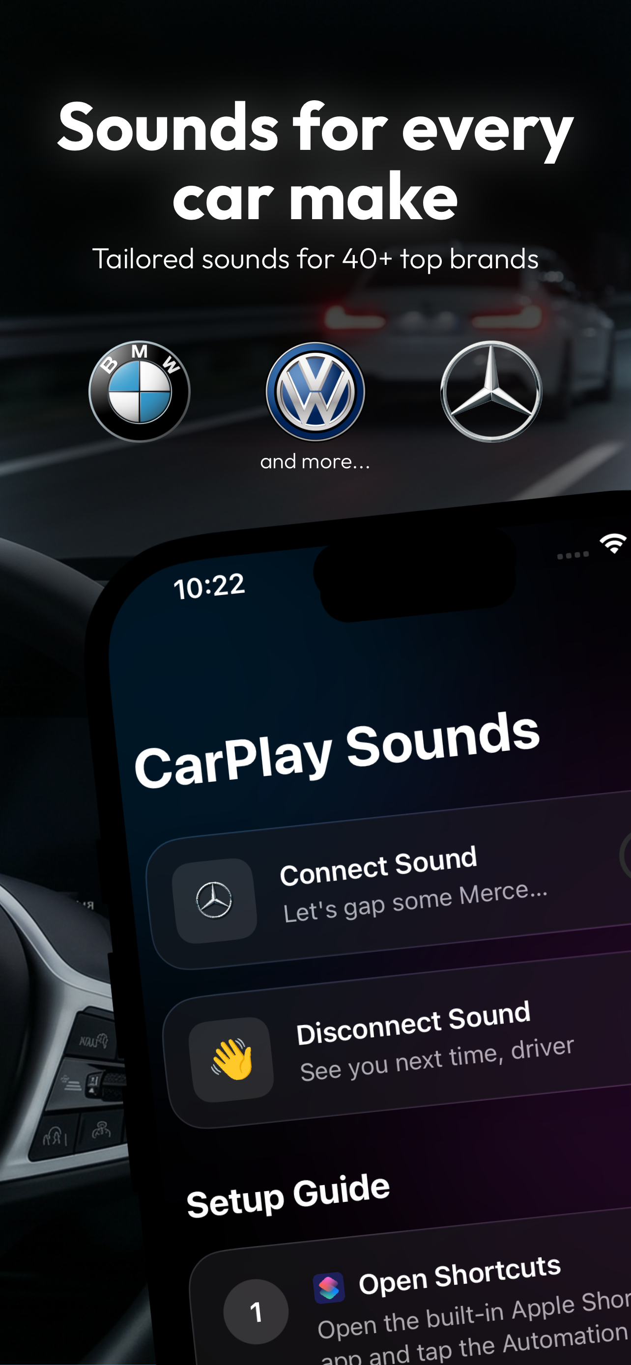 CarPlayer: Car startup sounds
