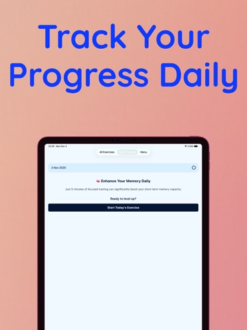 Brain Training: Focus & Memory iPad screenshot