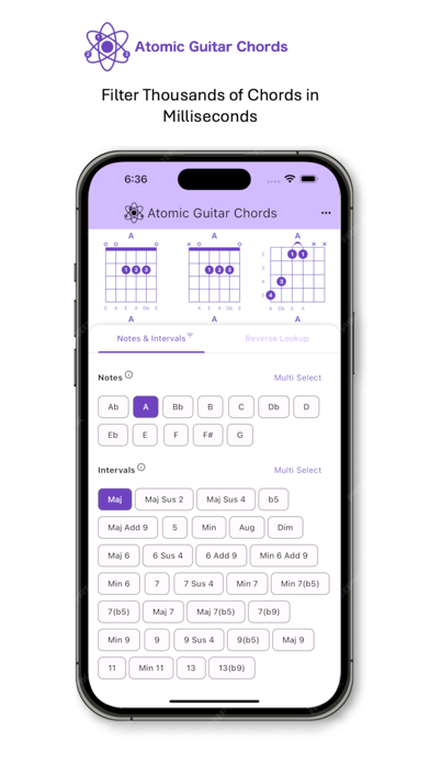 Atomic Guitar Chords Screenshot
