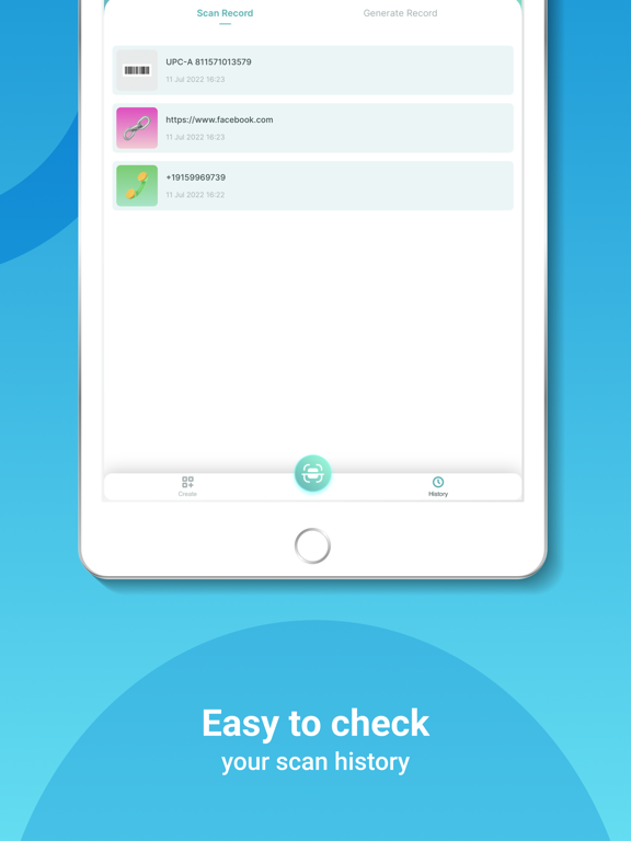 QR Code Reader Barcode Scanr iPad screenshot 5 - Utilities app