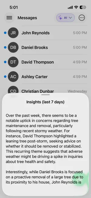 Pathline: Communications screenshot 2