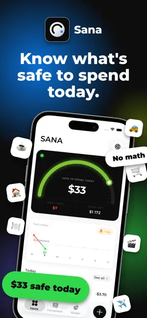 Sana Money: AI Expense Tracker screenshot 1
