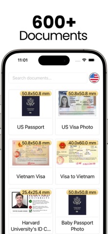 Passport & Visa Photo Maker AI iPhone screenshot