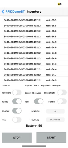 RFR901 APP screenshot