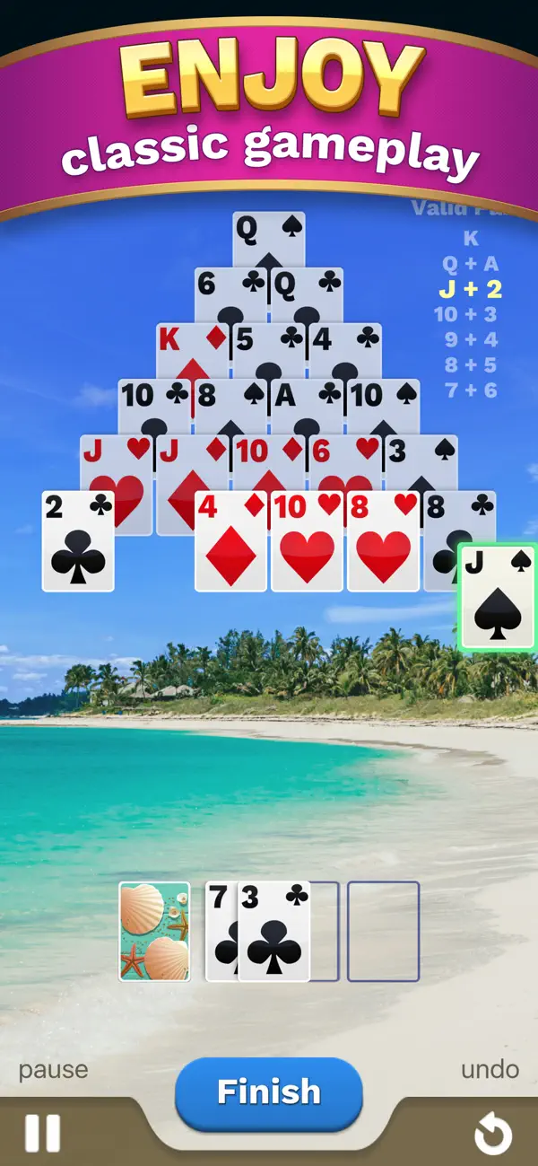 Screenshot #2 pour Pyramid Solitaire Cube