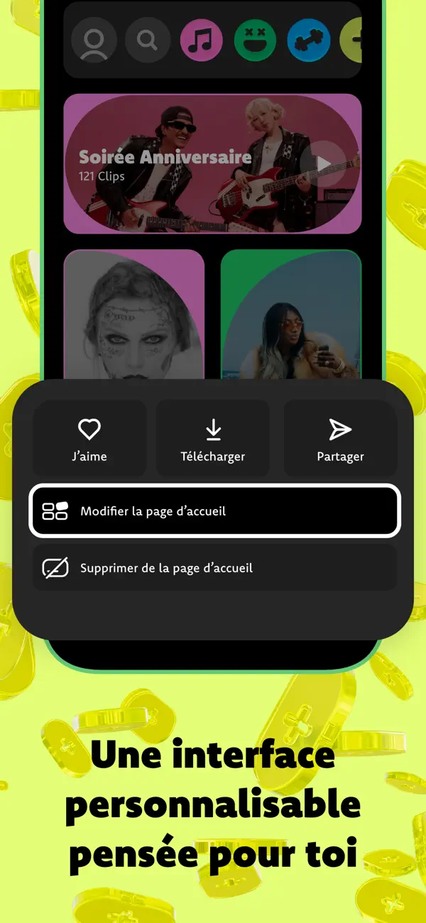 Screenshot #3 pour Playzer - Musique et Comédie