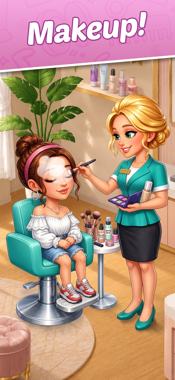 Happy Spa: Beauty Salon Game iOS Mod IPA screenshot 3 - iOS game interface