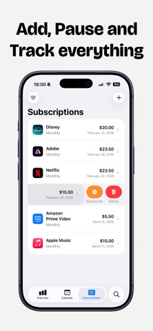 My Subs - Subscription tracker Screenshot 2 of 5