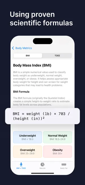 NutriSlider: BMI & Calories screenshot 3