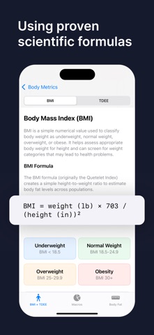 NutriSlider: BMI & Calories Screenshot 3 of 4