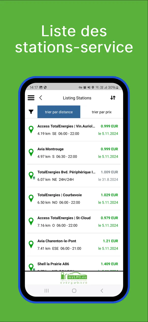 Screenshot #3 pour myLPG.eu