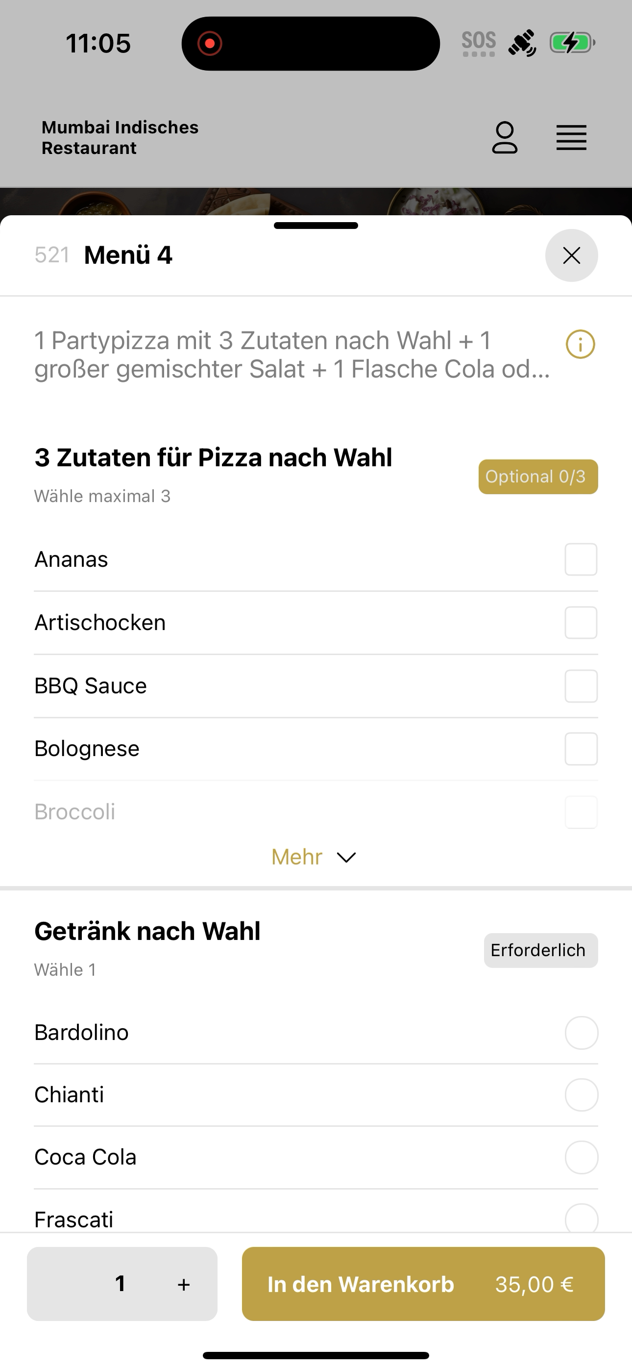 Mumbai Indisches Restaurant screenshot 8