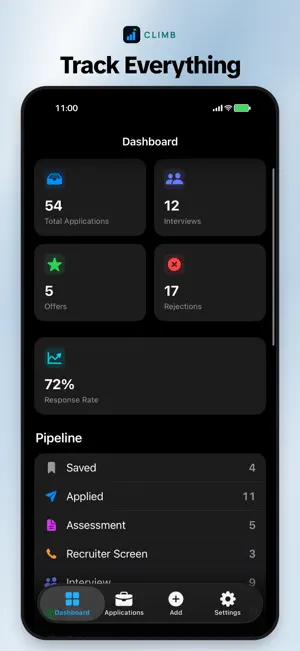 Climb - Job Search Tracker screenshot 2