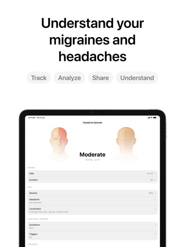 Migraine Tracker & Diary: Mira iPad screenshot