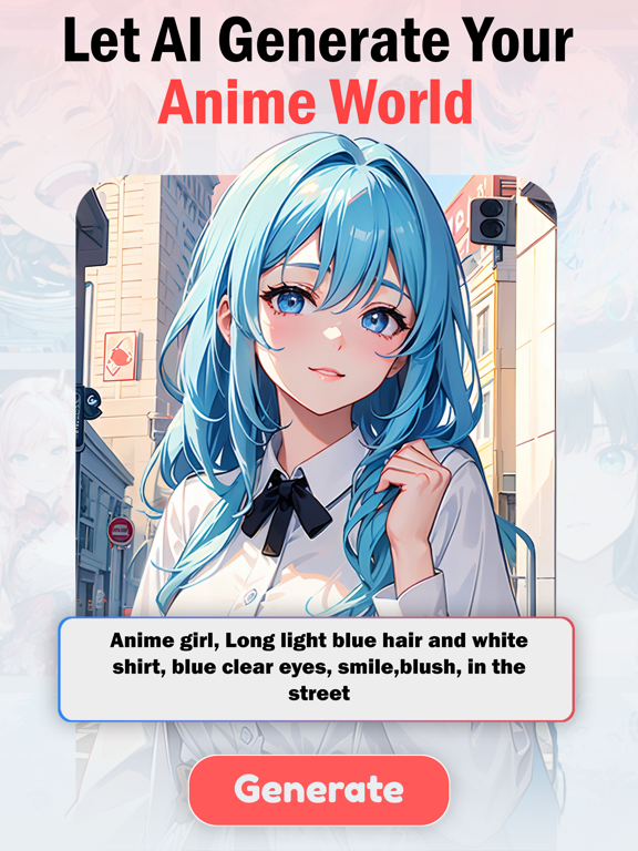 Sekai AI Anime Art Generator iPad screenshot 2 - Graphics & Design app