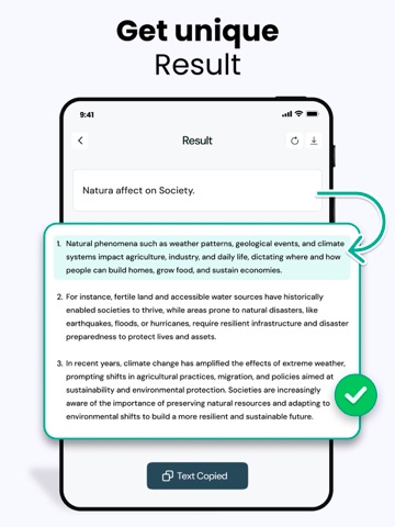 AI Sentence Generator iPad screenshot