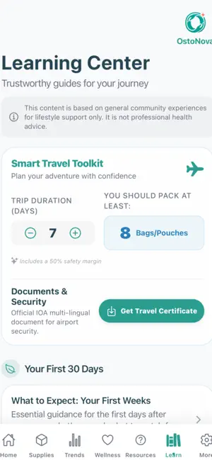 OstoNova Ostomy Tracker screenshot 3