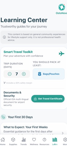 OstoNova Ostomy Tracker screenshot