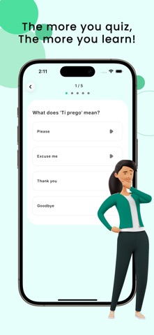 Italian Tutor: Learn with AI iPhone screenshot