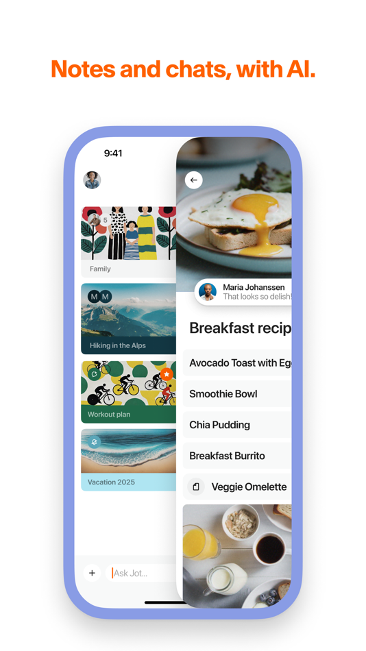 #1. Jot – Notes and chats, with AI (iOS) By: Jot Al Limited