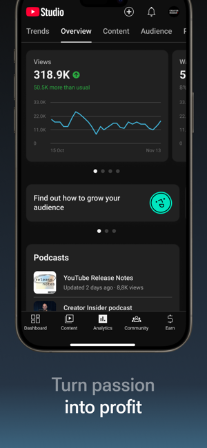 ‎YouTube Studio Screenshot