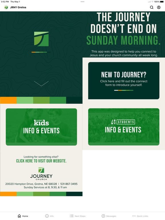 Journey Gretna iPad screenshot 1 - Education app