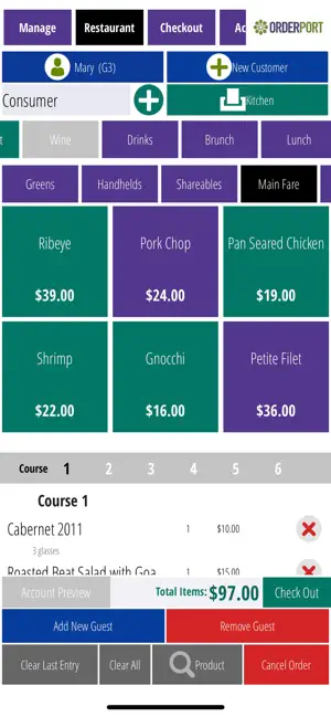 OrderPort Restaurant WP screenshot 1