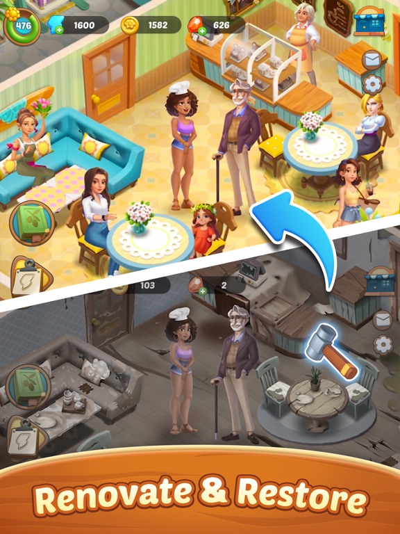 Seaside Escape®: Merge & Story iPad screenshot 4 - Games app