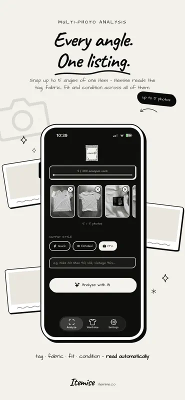 Itemise – Snap to Sell screenshot 1 of 4