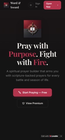 Word and Sword App screenshot