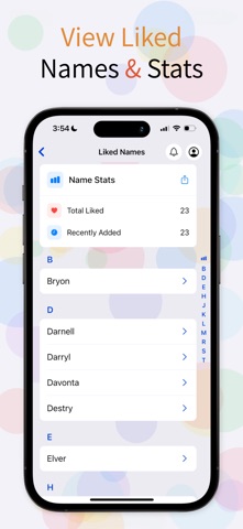 Baby Names with AI iPhone screenshot