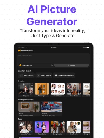 AI Photo Editor & Image Art iPad screenshot