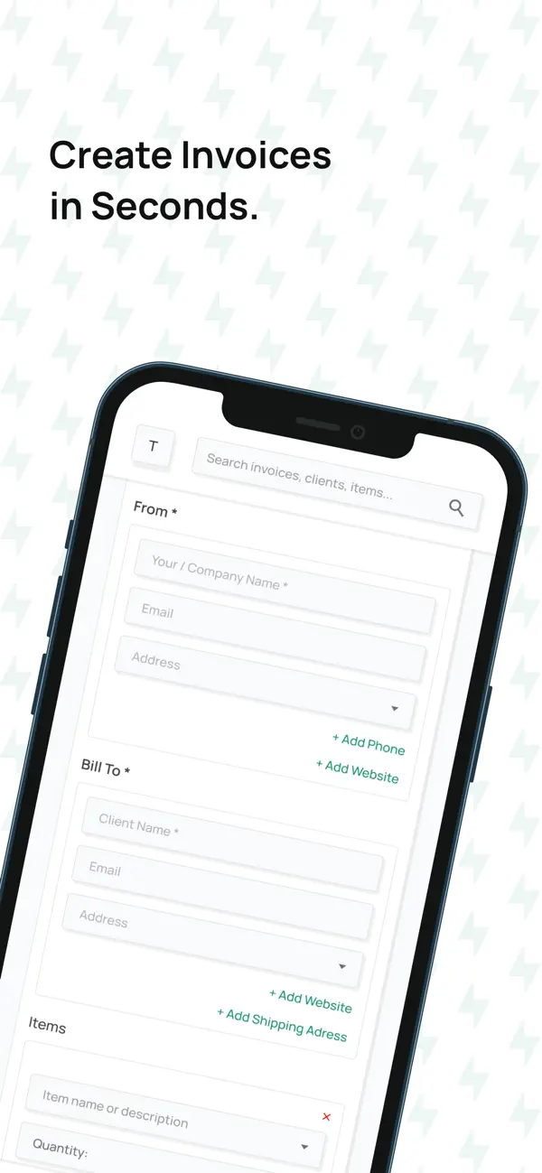Screenshot #1 pour Invoice Generator App