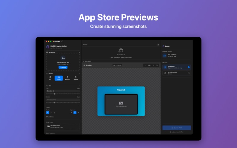Muse Preview Maker screenshot