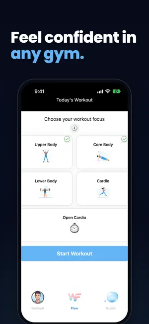 Workout Flow: Home & Gym screenshot 1