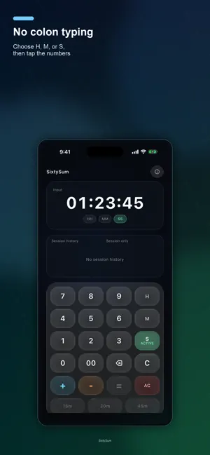 SixtySum - Time Calculator screenshot 2