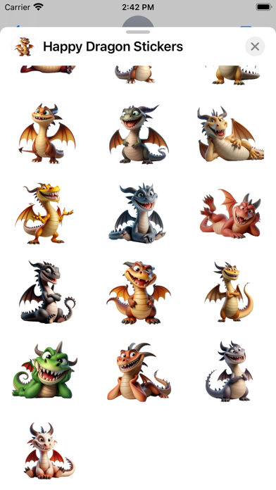 Screenshot #3 pour Happy Dragon Stickers