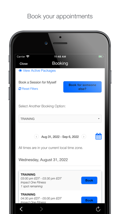 Impact One Fitness Screenshot