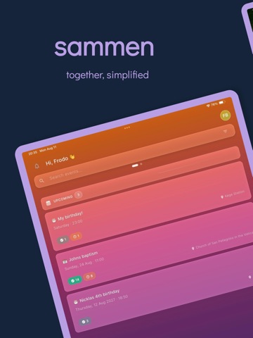 Sammen - Private event planner