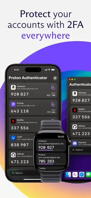 Proton Authenticator & 2FA screenshot 1