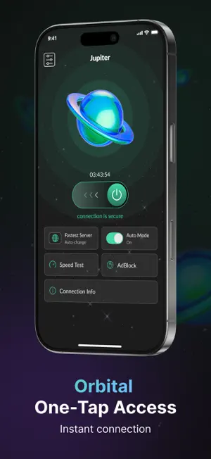 Jupiter VPN fast and comfort screenshot 2