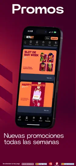 Captura de pantalla de Casino Online RETABET en iPhone 5