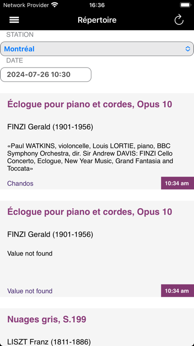 Screenshot #2 pour RadioClassique.ca