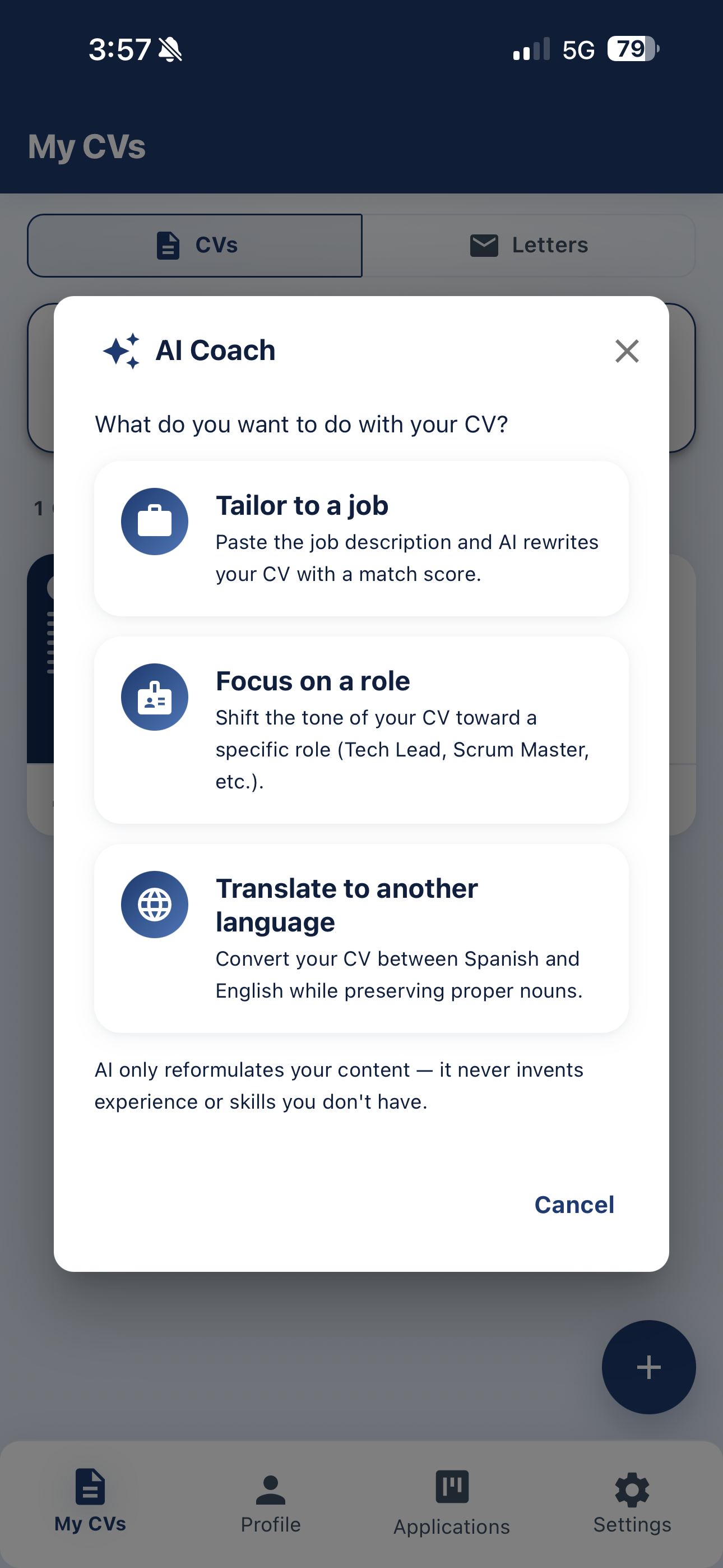 ResumAI: AI Resume Builder screenshot 2