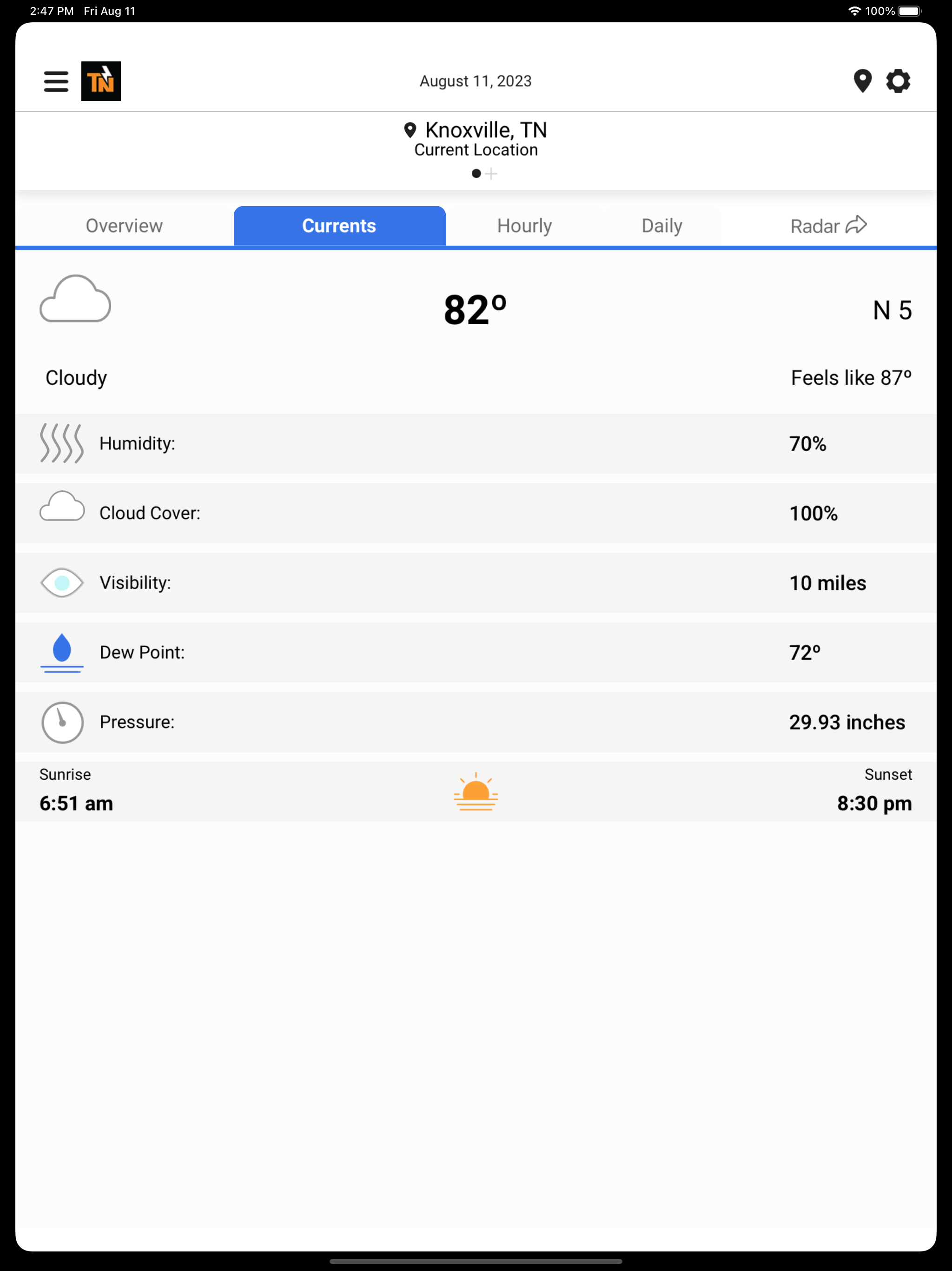 eastTNweather