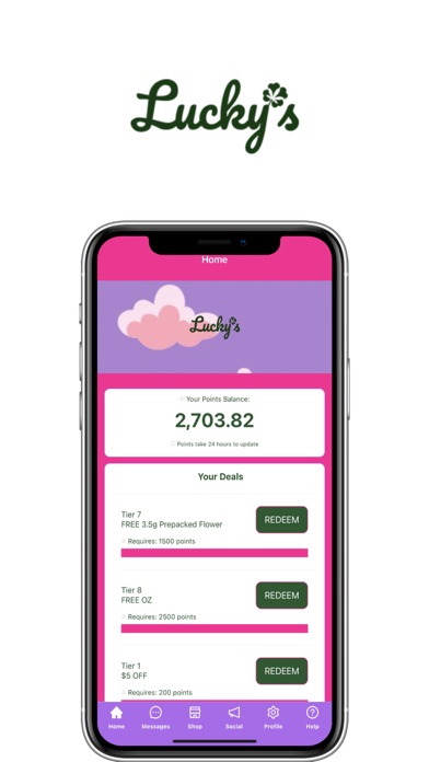 Lucky's Cannabis Screenshot