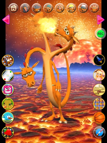 Talking 3 Headed Dragon iPad screenshot