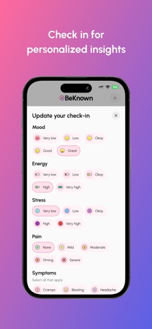 BeKnown: Cycle Partner Support screenshot
